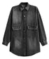 Loose Rivet Denim Blouse